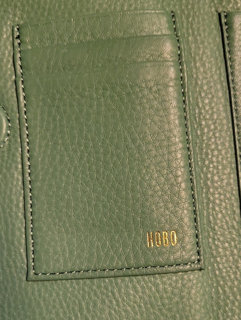 HOBO Lauren Dusty Teal/Mint Green Leather Frame Clutch Wallet - Picture 10 of 15